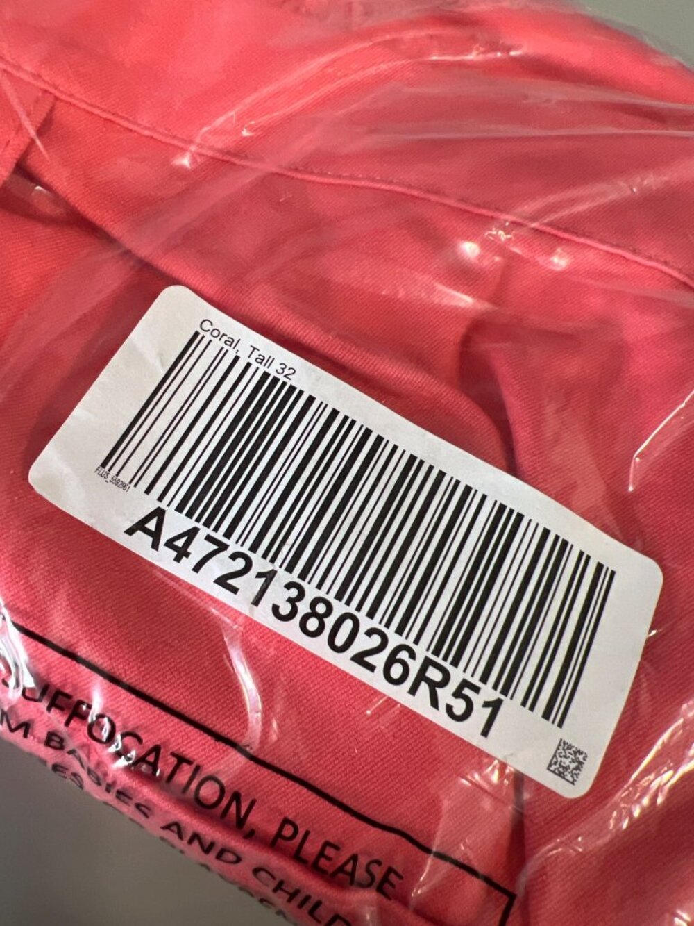 Isaac Mizrahi Live Pants Size Plus 32 Tall 24/7 Stretch Crop Coral Cotton NEW - Picture 3 of 7